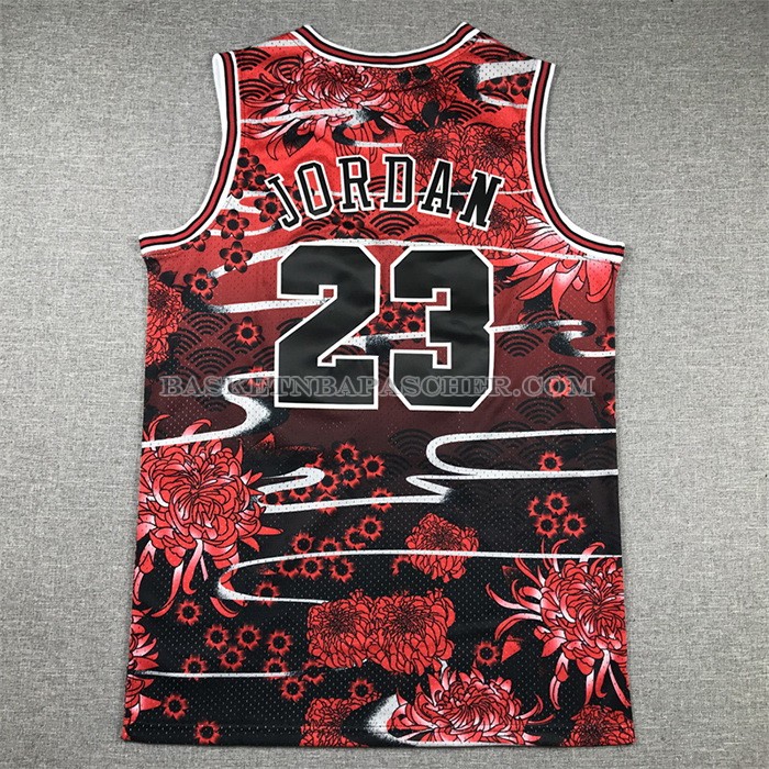 Maillot Chicago Bulls Michael Jordan NO 23 Mitchell & Ness Lunar New Year Rouge